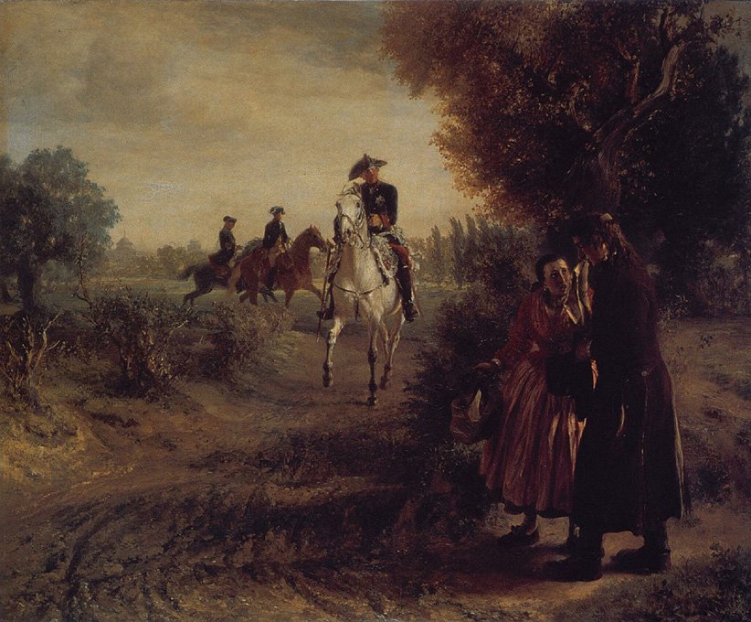Het verzoekschrift door Adolph Menzel