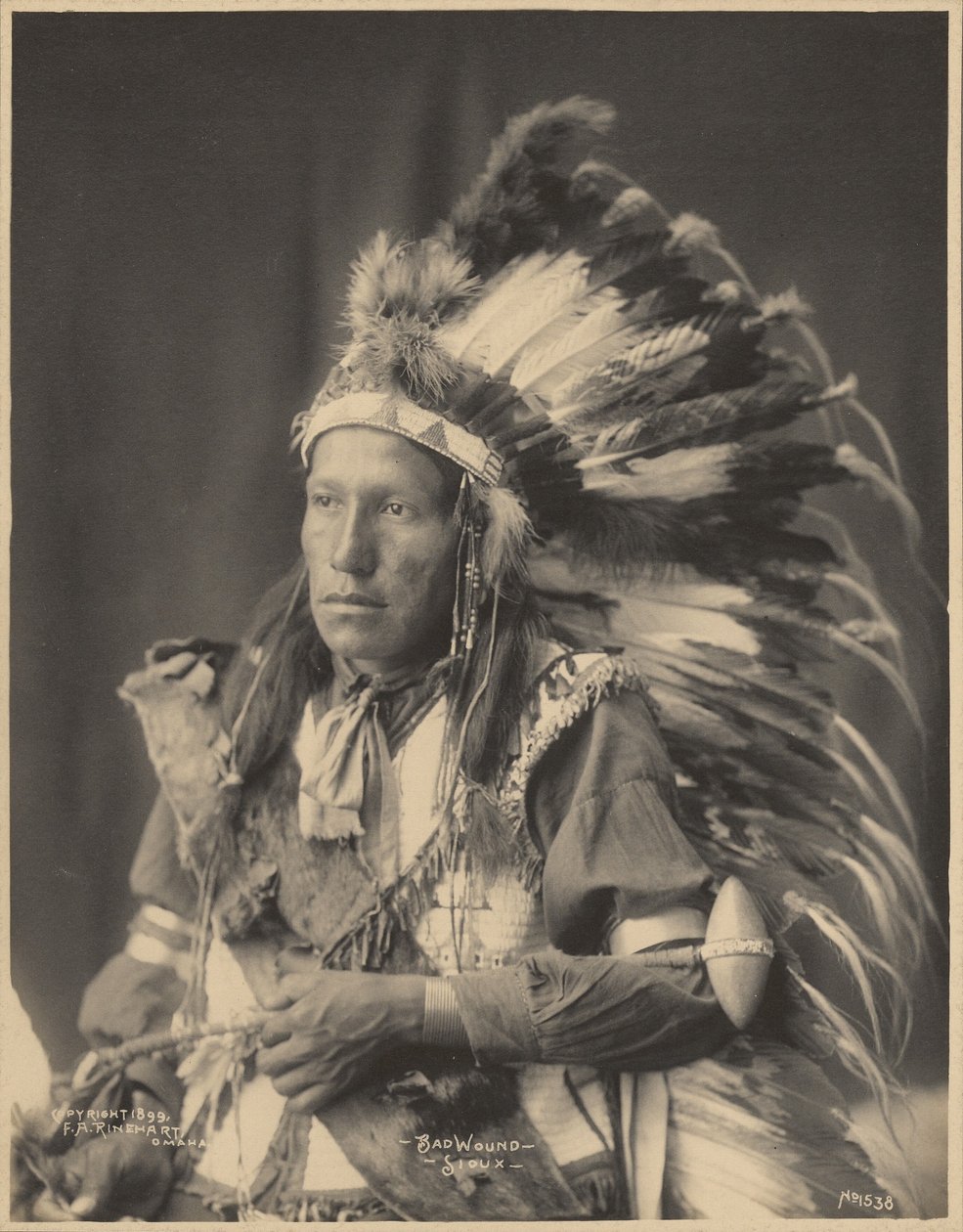 Slechte wond, Sioux door Adolph F. Muhr