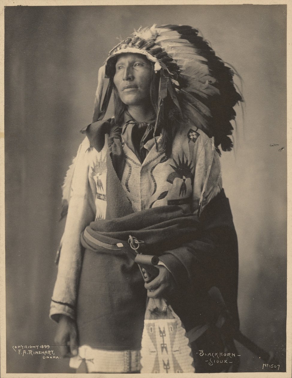 Zwarthoorn, Sioux door Adolph F. Muhr