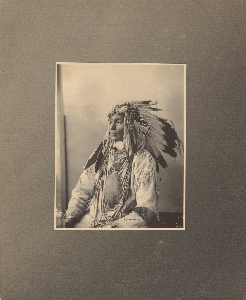 Dood gevlekt paard, Assiniboines door Adolph F. Muhr