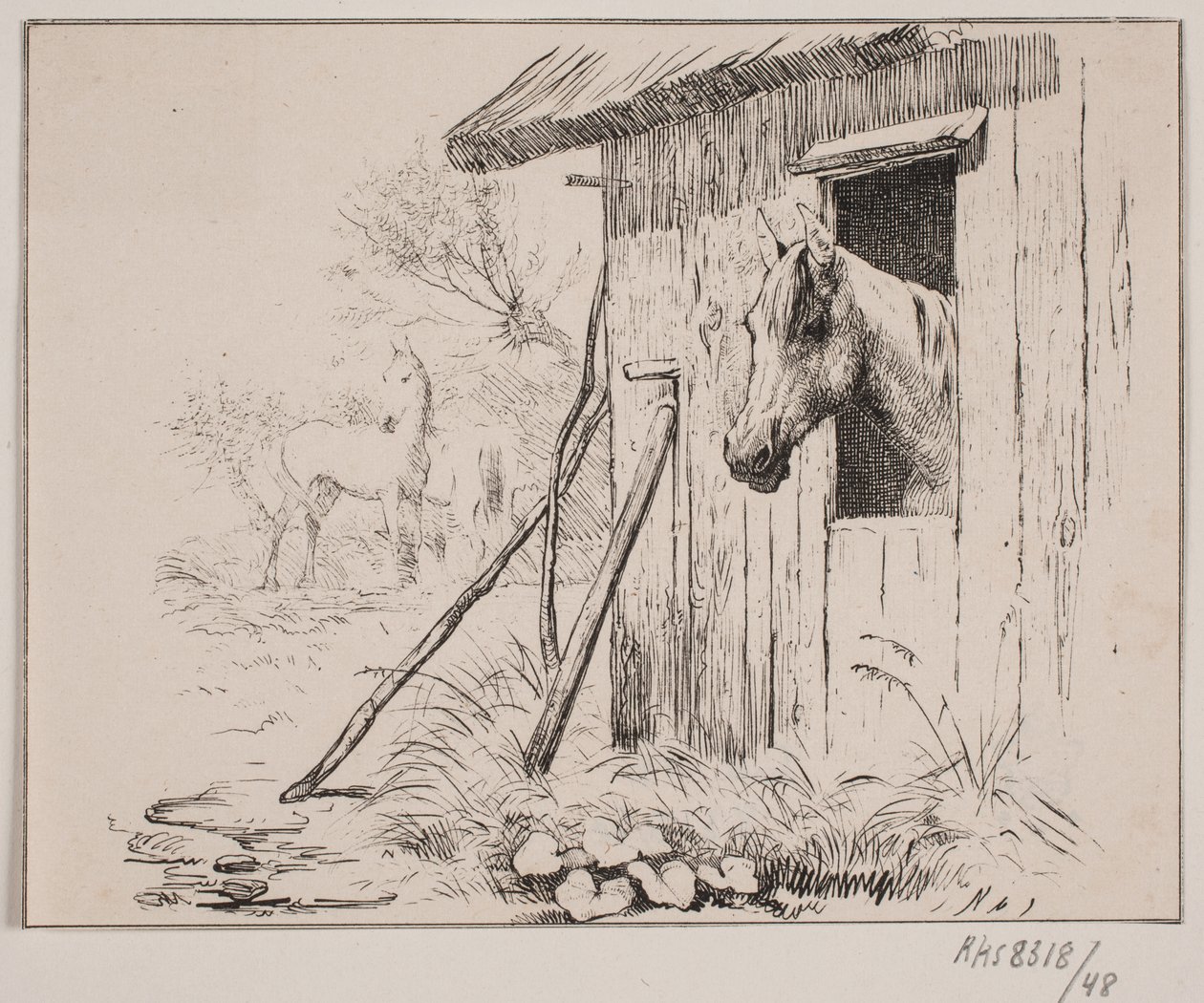 De molenpaard door Johan Adolph Kittendorff