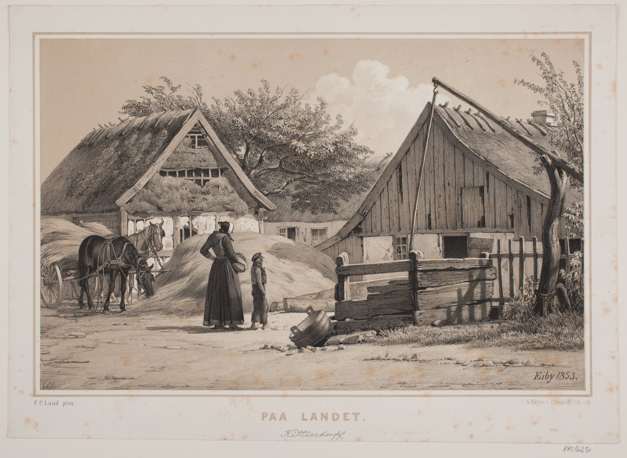 Op het platteland door Johan Adolph Kittendorff