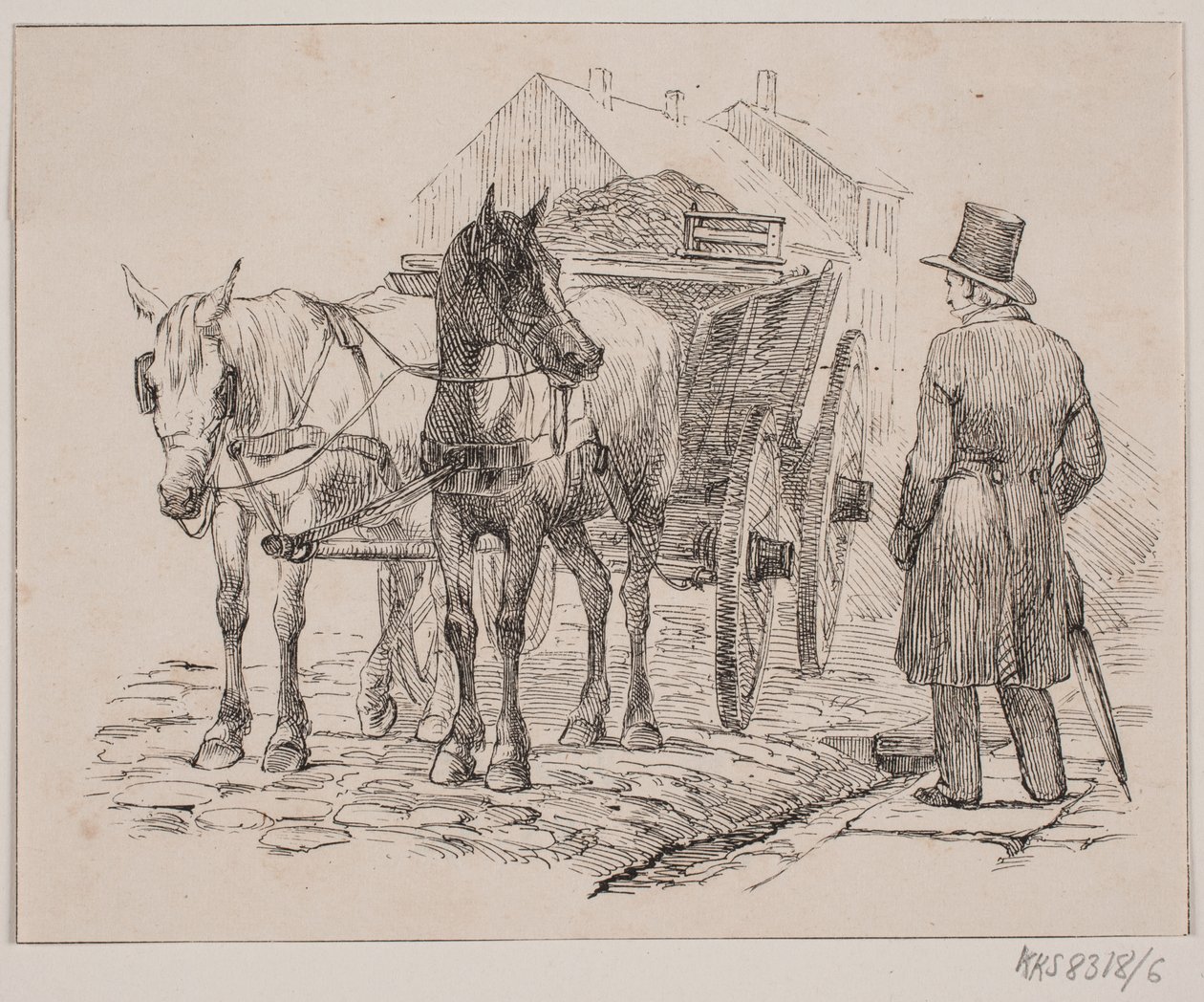 De vuilnispaard door Johan Adolph Kittendorff