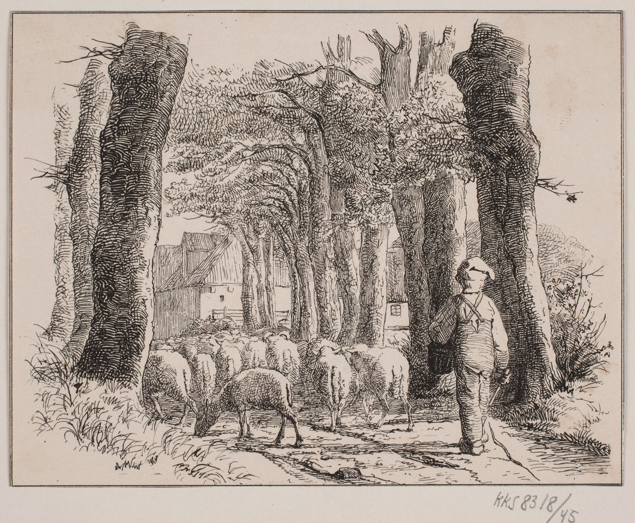 De herdersjongen door Johan Adolph Kittendorff