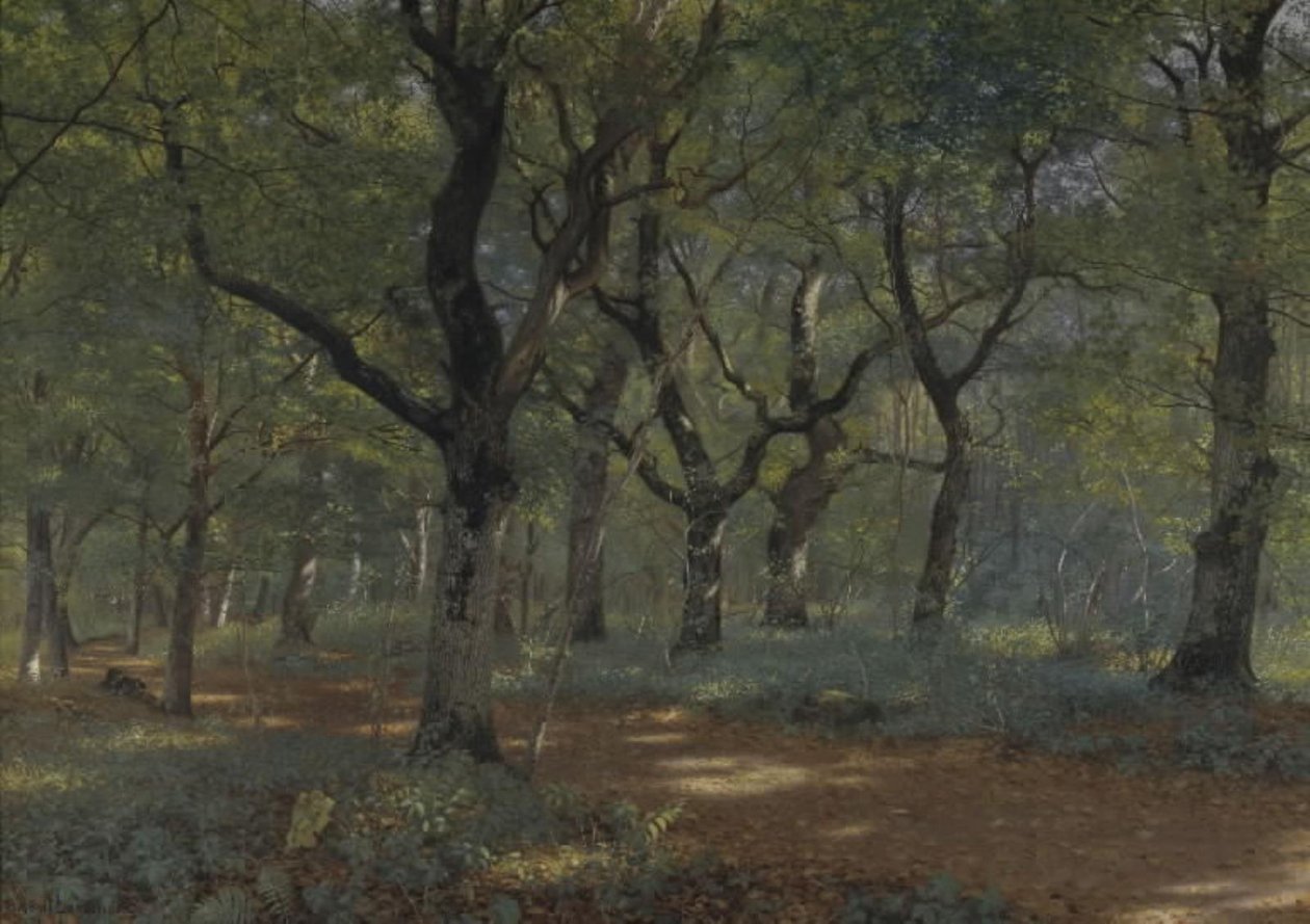In het bos door Adolph Larsen