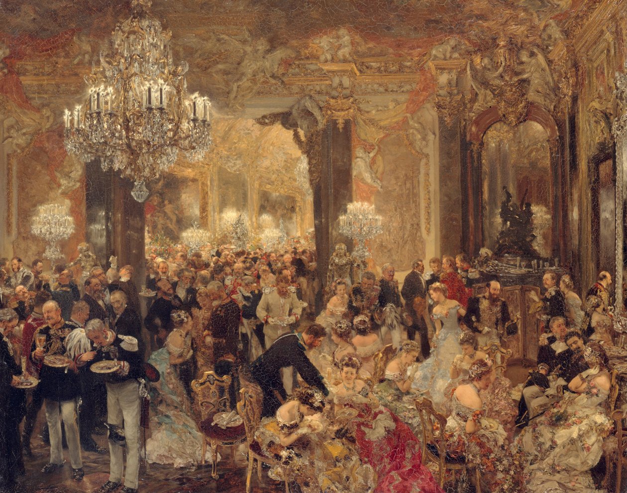 Het Bal Souper door Adolph Menzel