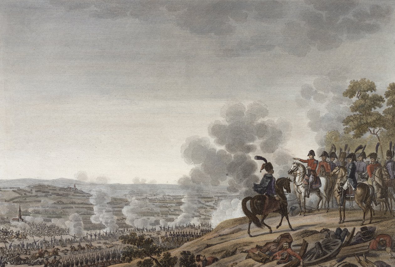 De Slag bij de Moskva, 7 september 1812, gegraveerd door Jacques Couche door Adolphe Roehn