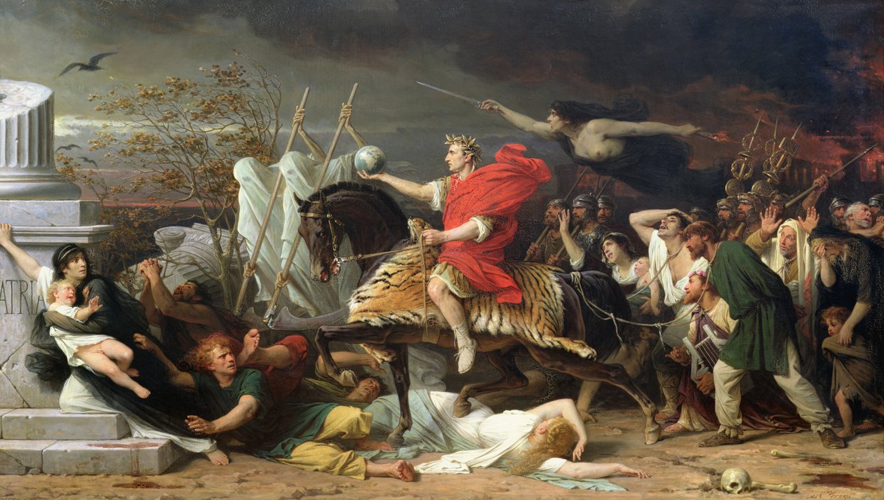 Caesar, 1875 door Adolphe Yvon