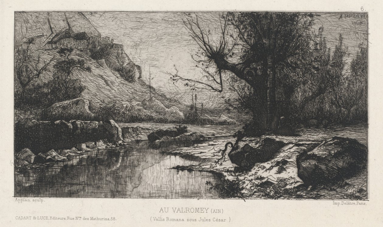 Au Valromey door Adolphe Appian