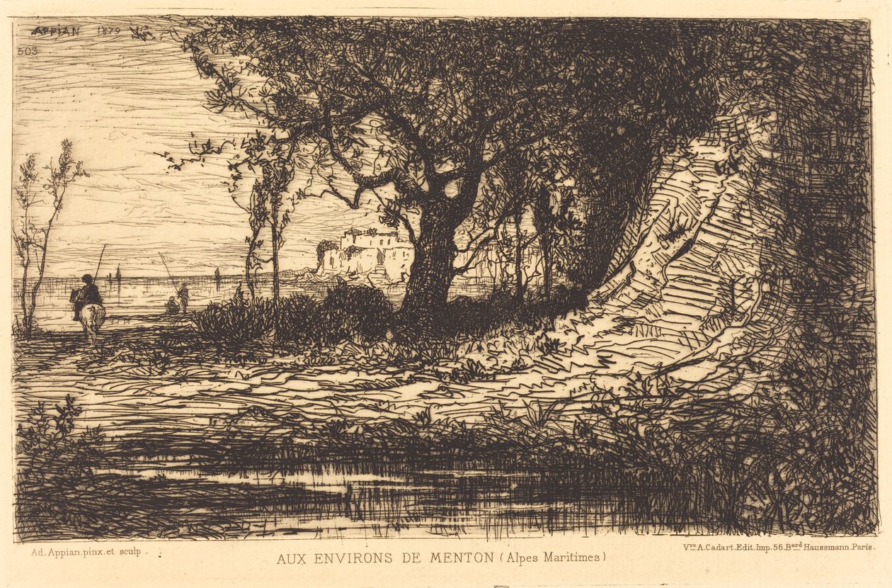 In de omgeving van Menton door Adolphe Appian