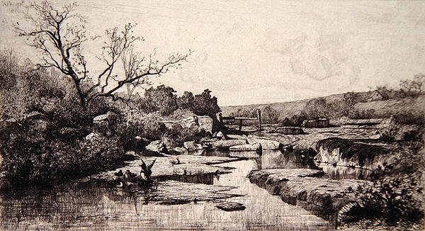 Bron van de Albarine-rivier door Adolphe Appian