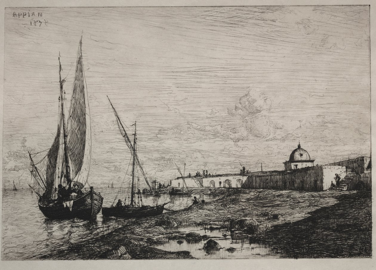 De Haven van San Remo door Adolphe Appian
