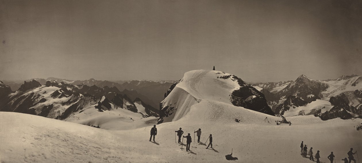 Top van de Mont Titlis, Zwitserland, 1866 door Adolphe Braun