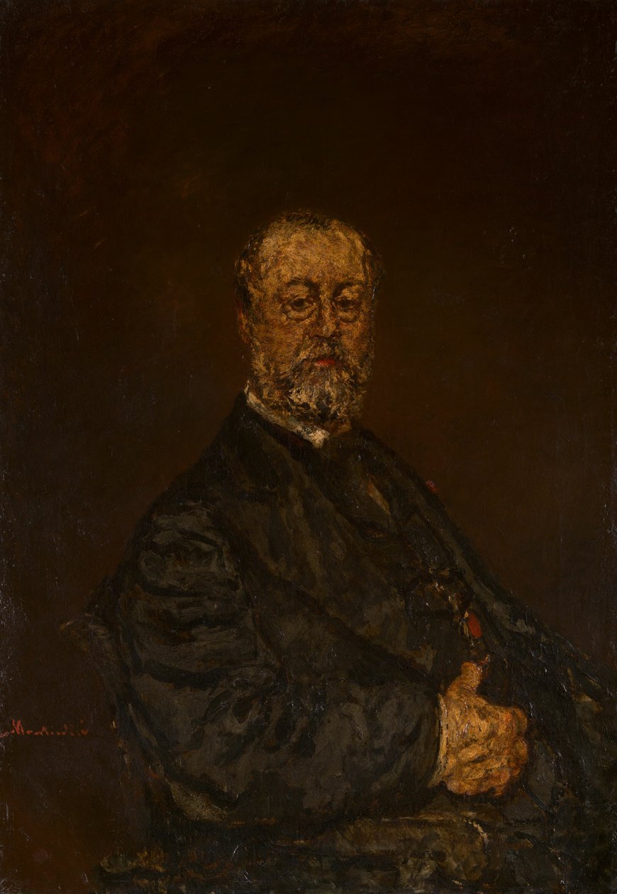 Portret van Monsieur Rouland door Adolphe Joseph Thomas Monticelli