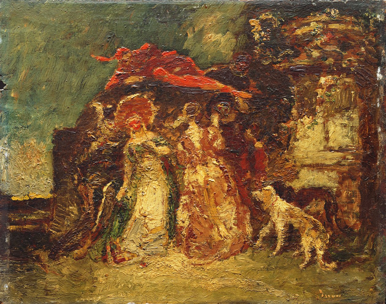 Onbekend beeld door Adolphe Joseph Thomas Monticelli