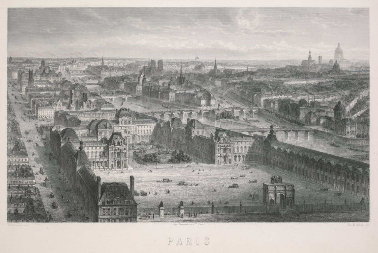 Parijs door Adolphe Rouargue