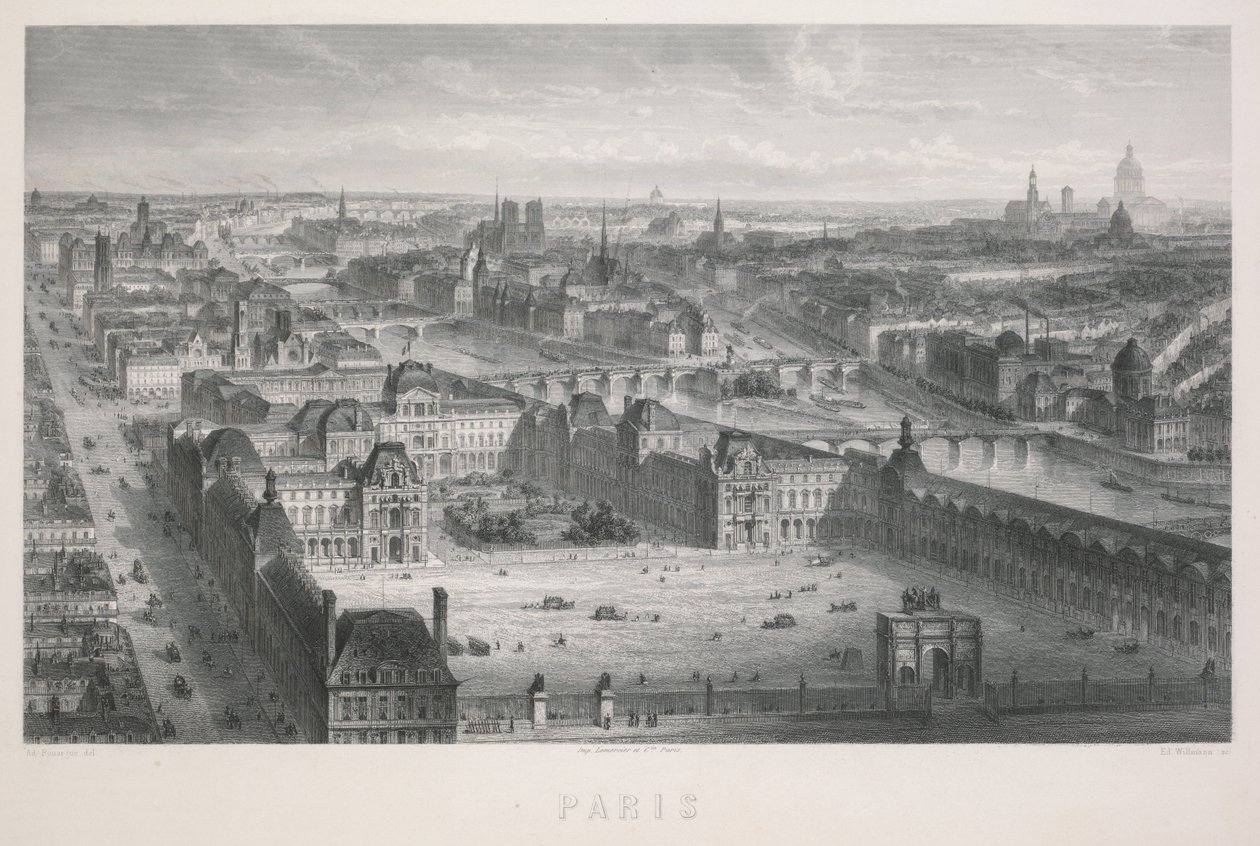 Parijs door Adolphe Rouargue