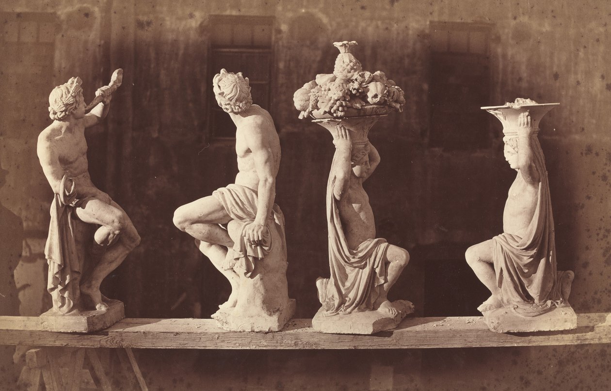 Vier Beelden, ca. 1868 door Adolphe Terris