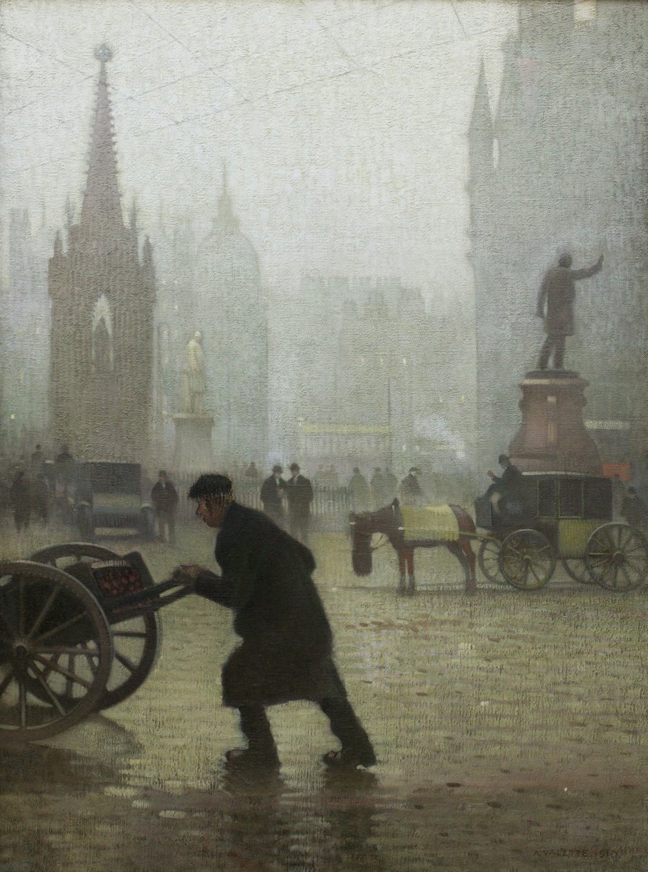 Albertplein, Manchester door Adolphe Valette