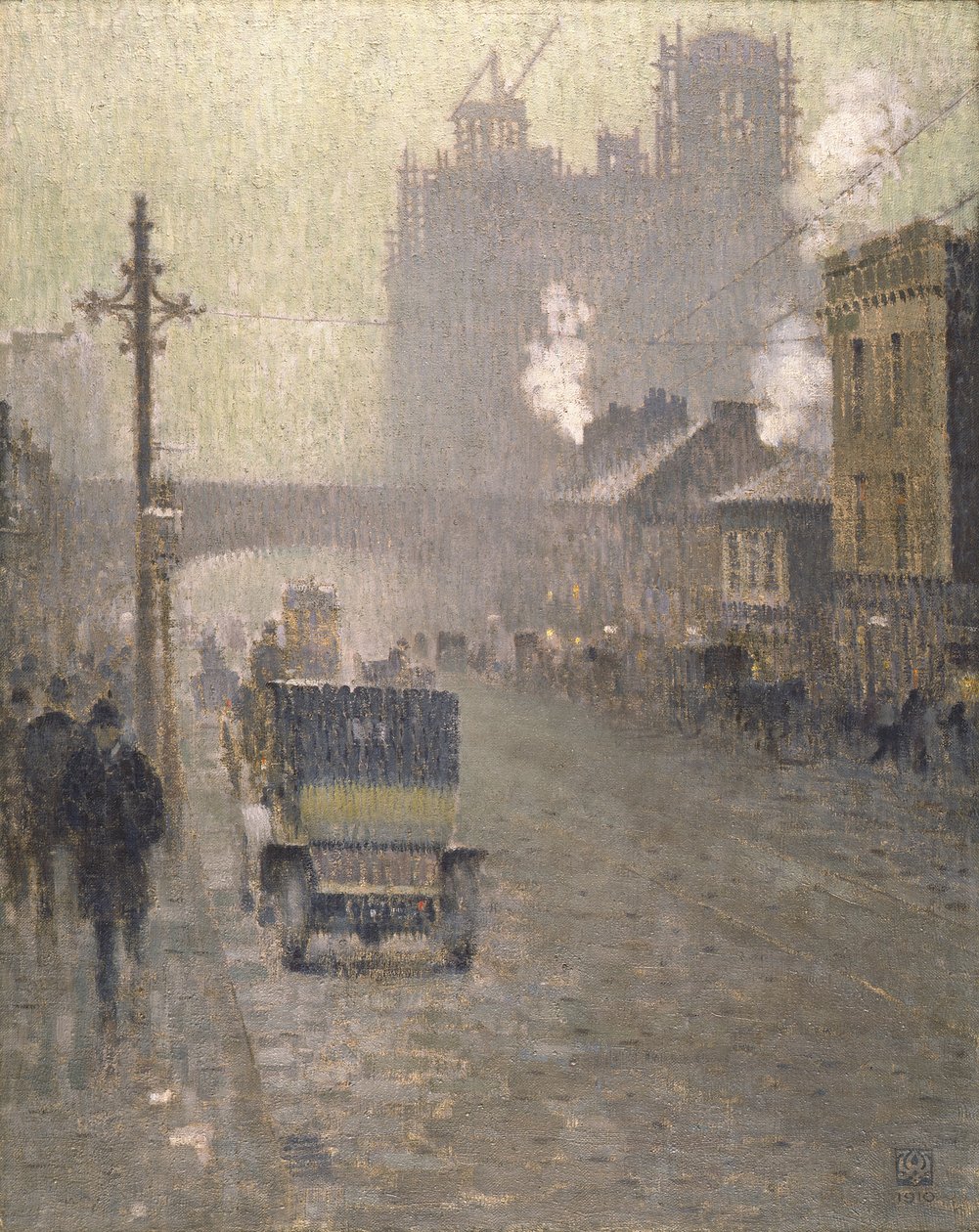 Oxford Road, Manchester door Adolphe Valette