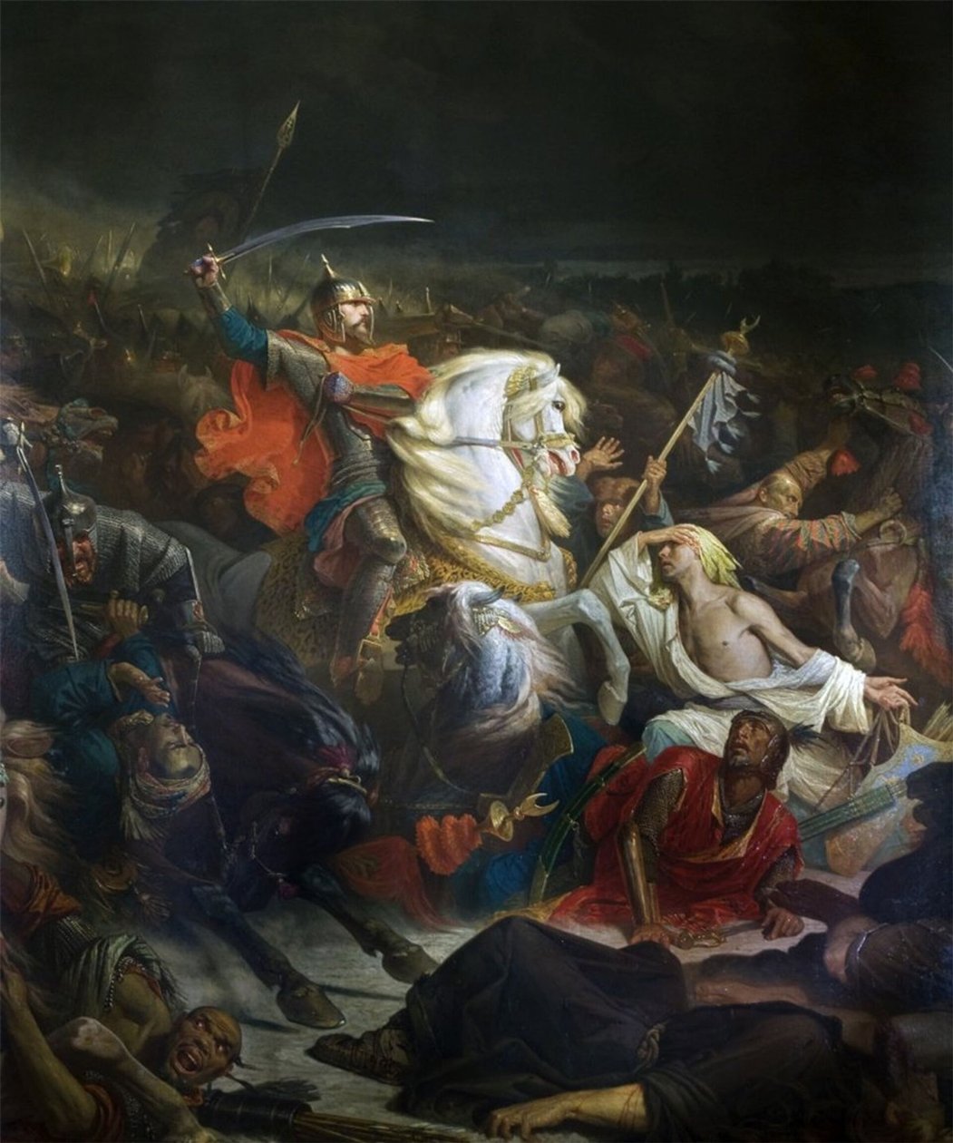 De slag bij Koelikovo (1849) door Adolphe Yvon