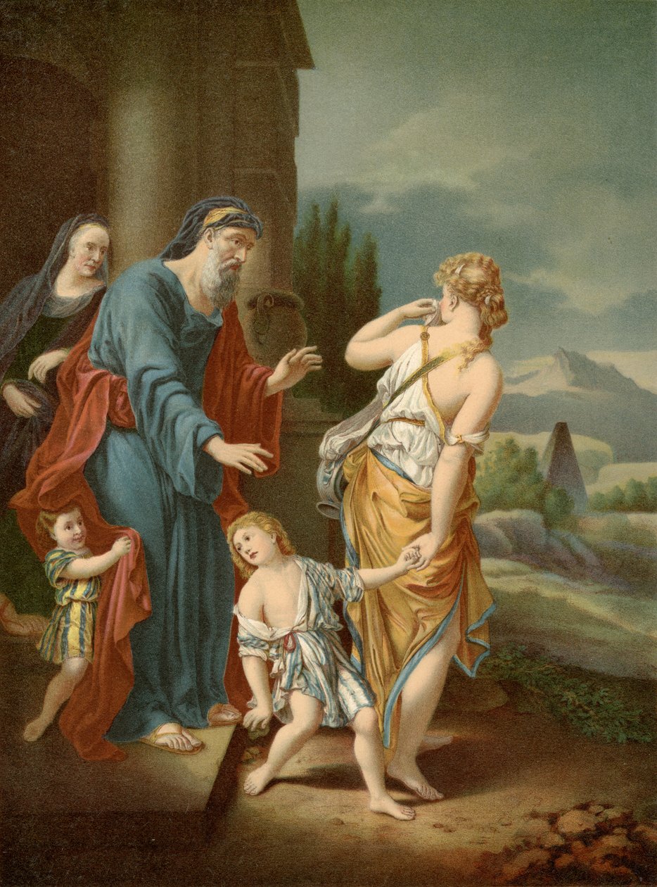 Verwerping van Hagar door Adriaan van der Werff