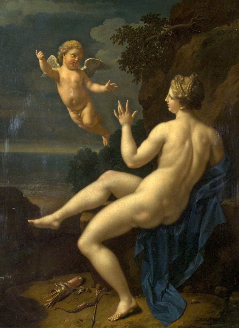 Venus en Cupido door Adriaan van der Werff