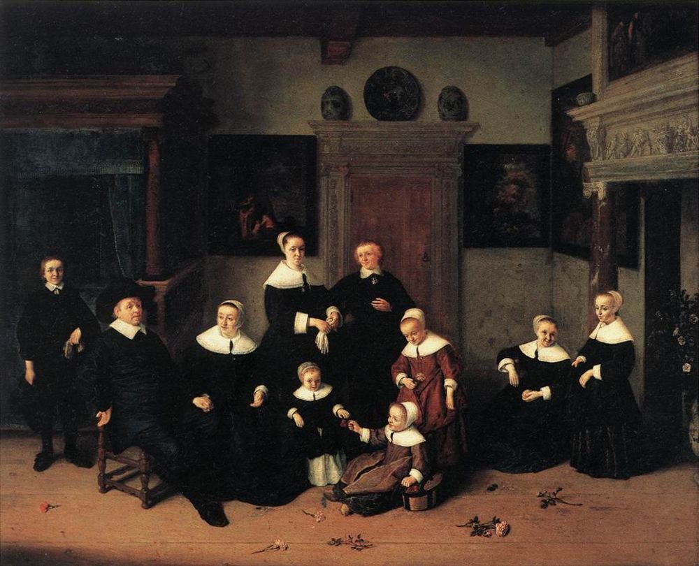Familieportret door Adriaen Jansz. van Ostade