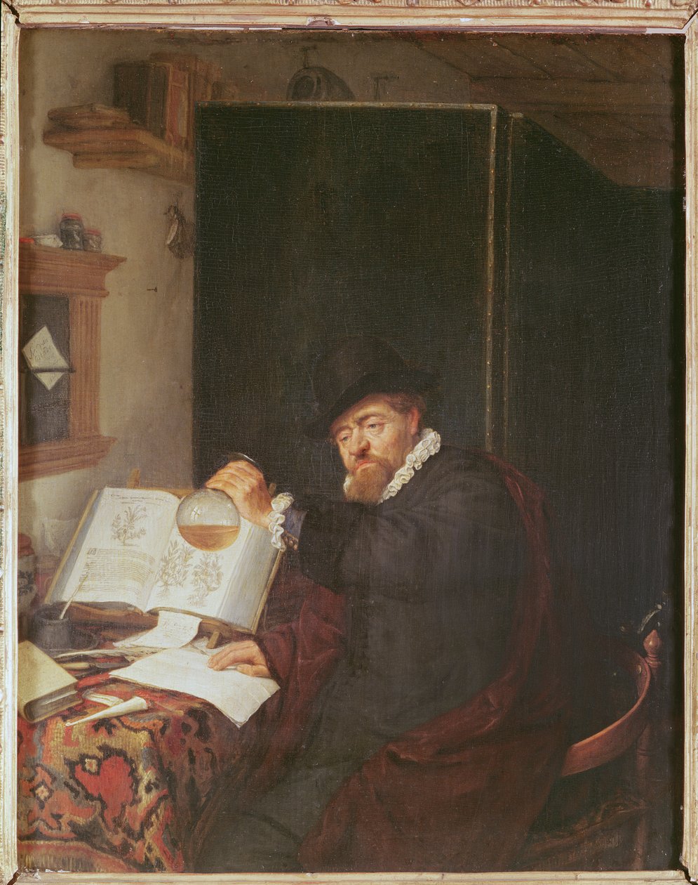 De analyse, 1666 door Adriaen Jansz. van Ostade