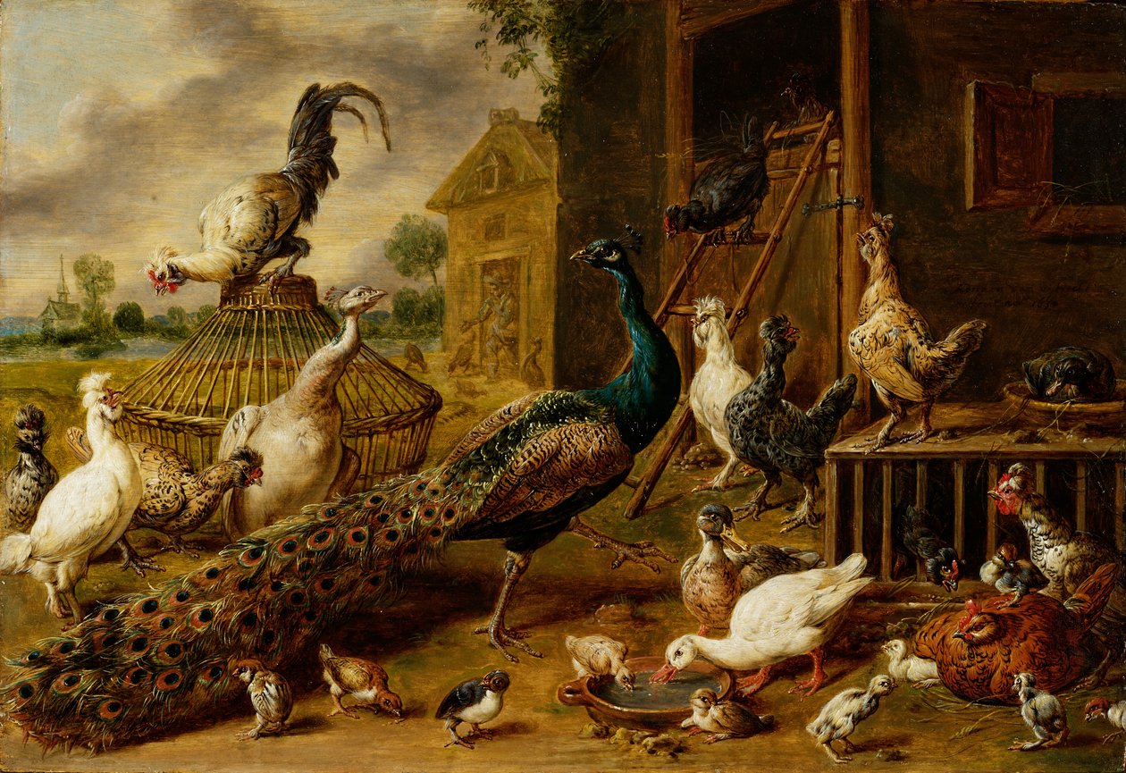 Pluimveehouderij door Adriaen van Utrecht