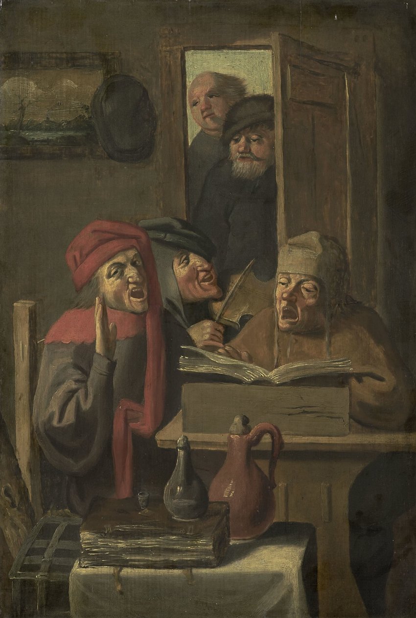 Muzikale Gezelschap door Adriaen Brouwer (manner of)