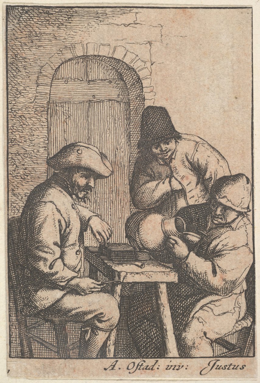 Lege kruik door Adriaen Jansz. van Ostade