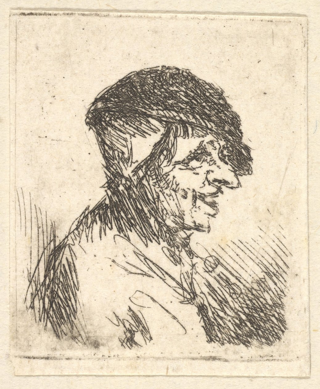 Hoofd van een boer, 17e eeuw door Adriaen Jansz. van Ostade