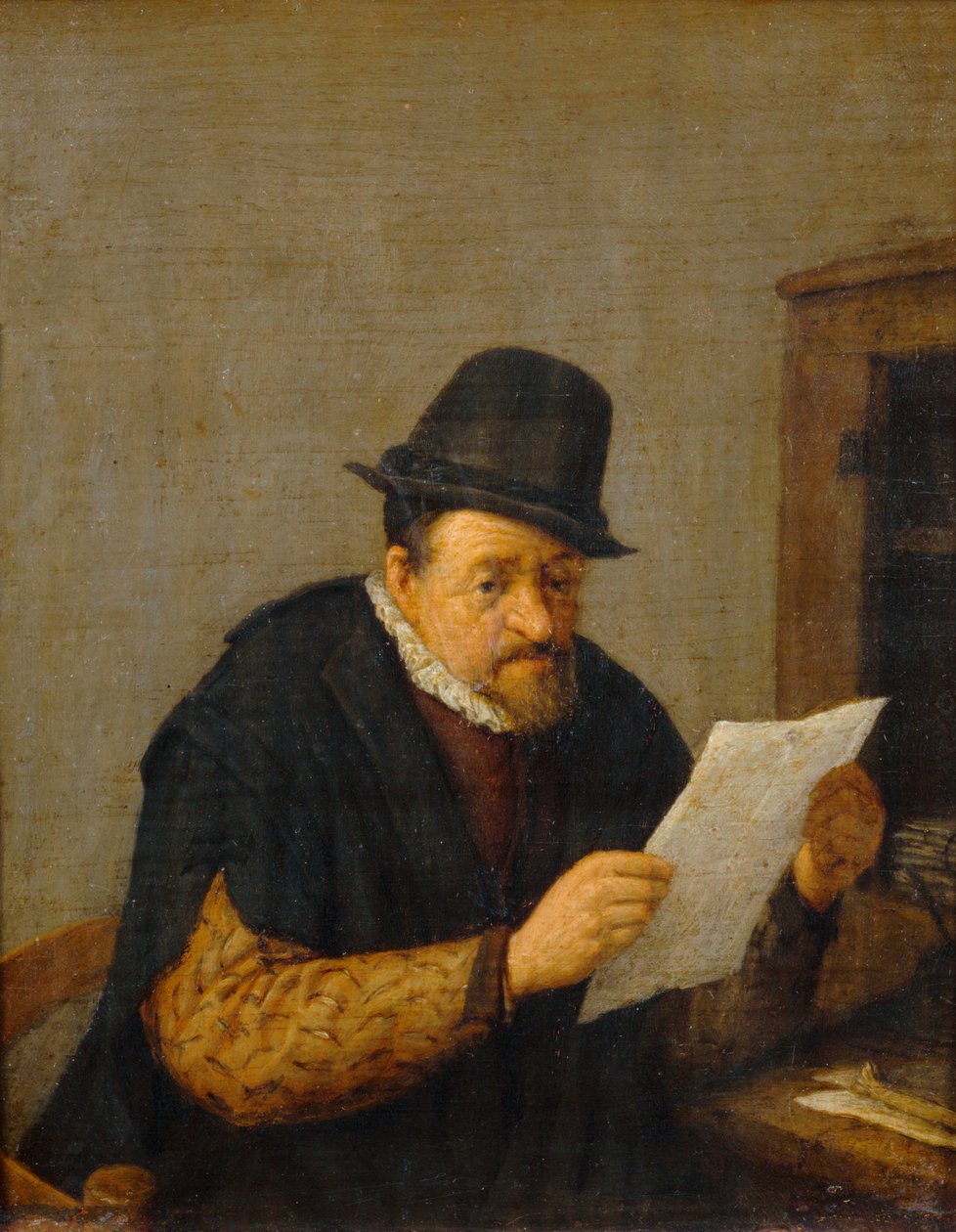 Lezen ... door Adriaen Jansz. van Ostade