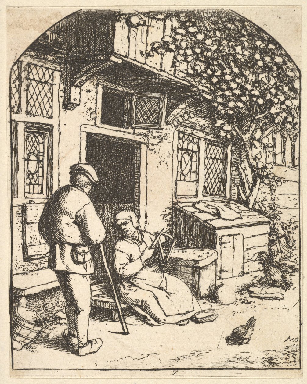 De winder door Adriaen Jansz. van Ostade
