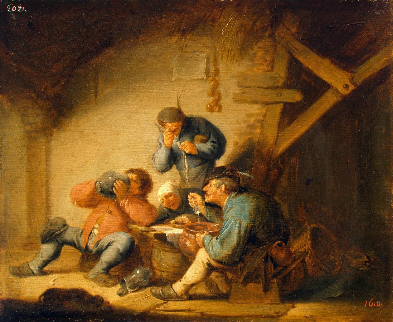 Smaak door Adriaen van Ostade