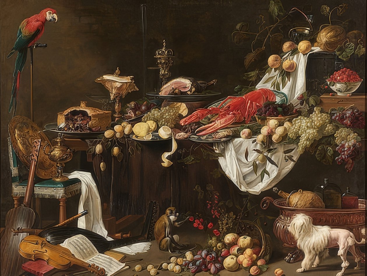 Banketstilleven door Adriaen van Utrecht