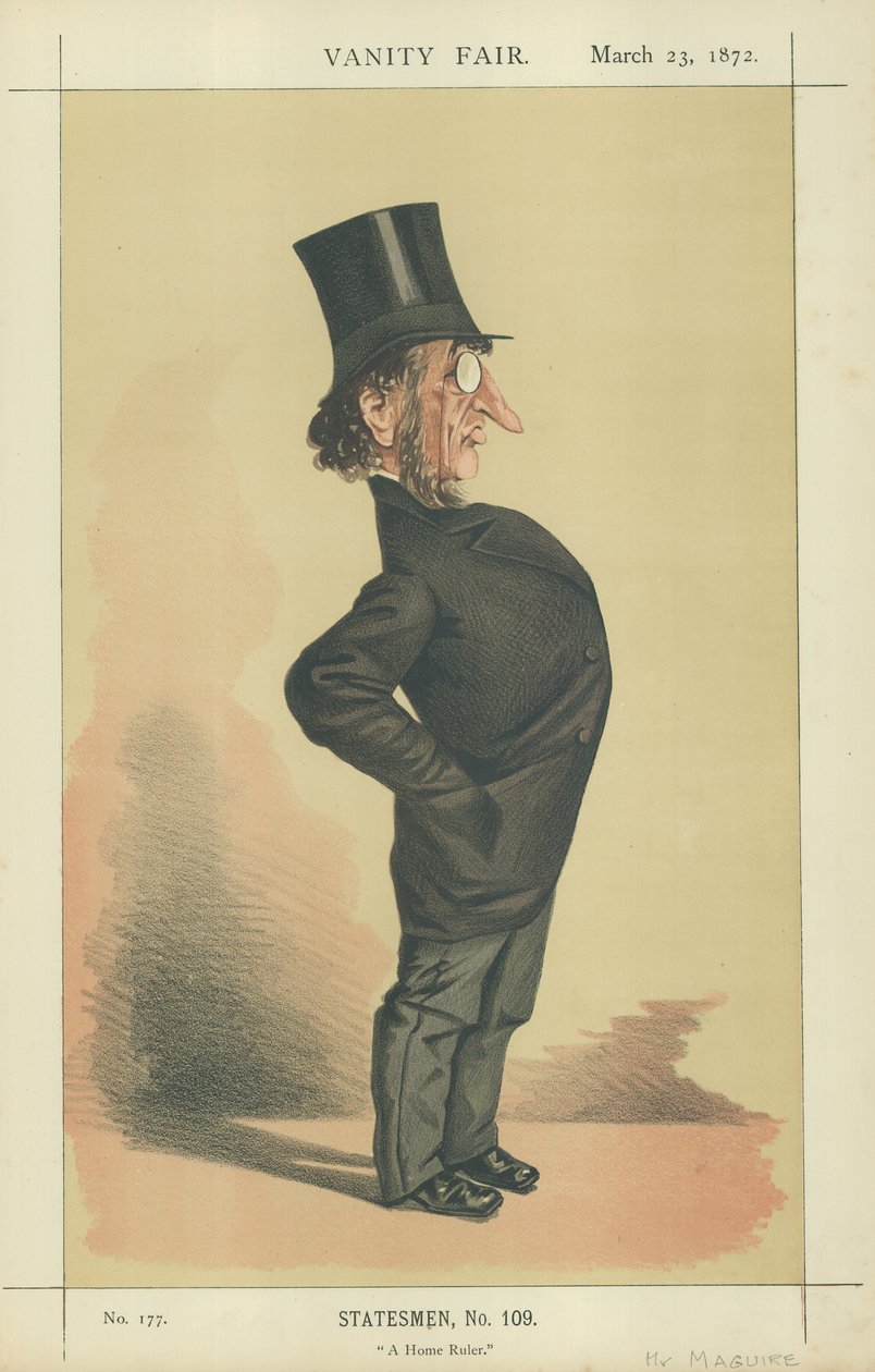 Mr John Francis Maguire (kleurenlitho) door Adriano Cecioni
