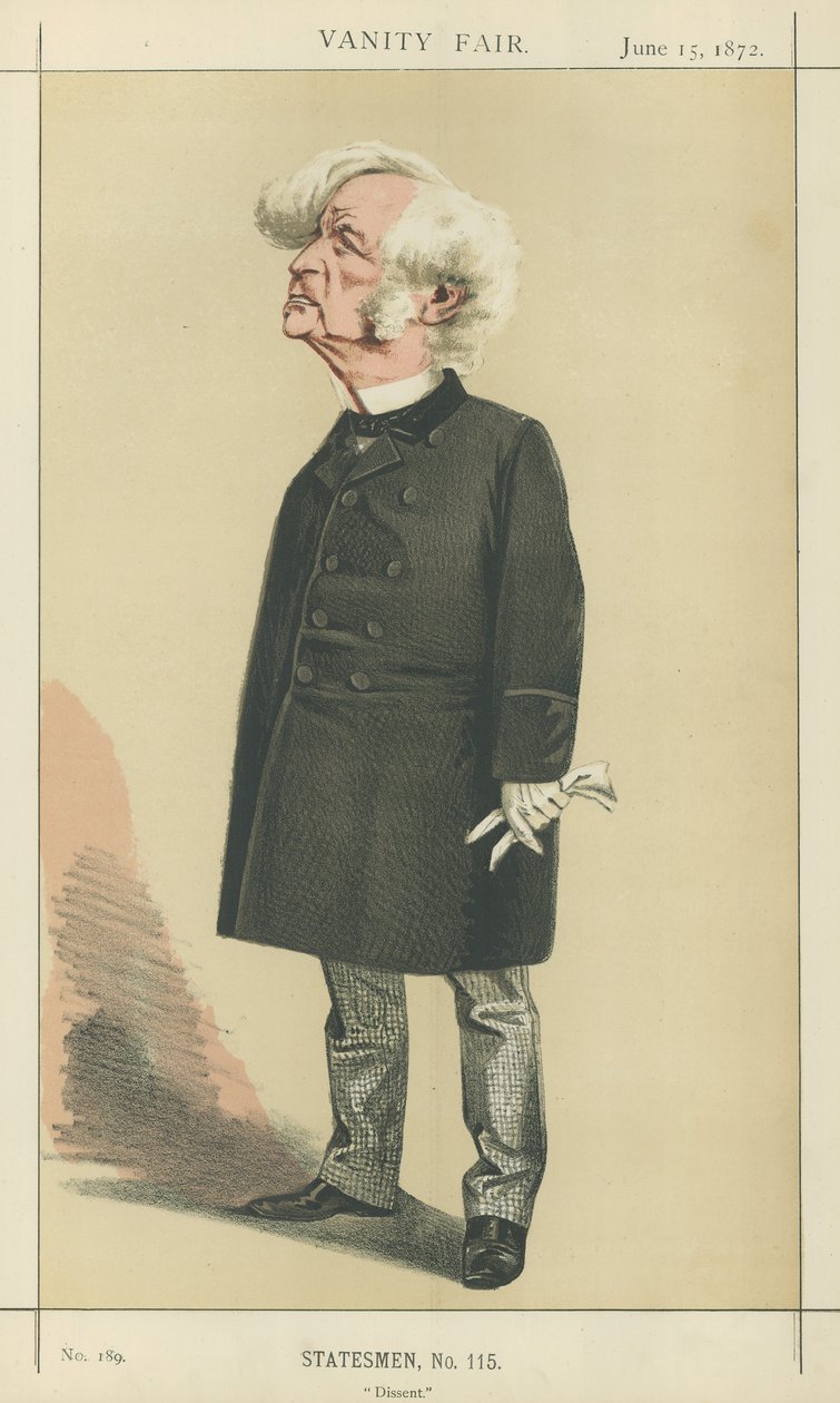 Samuel Morley (kleurenlitho) door Adriano Cecioni