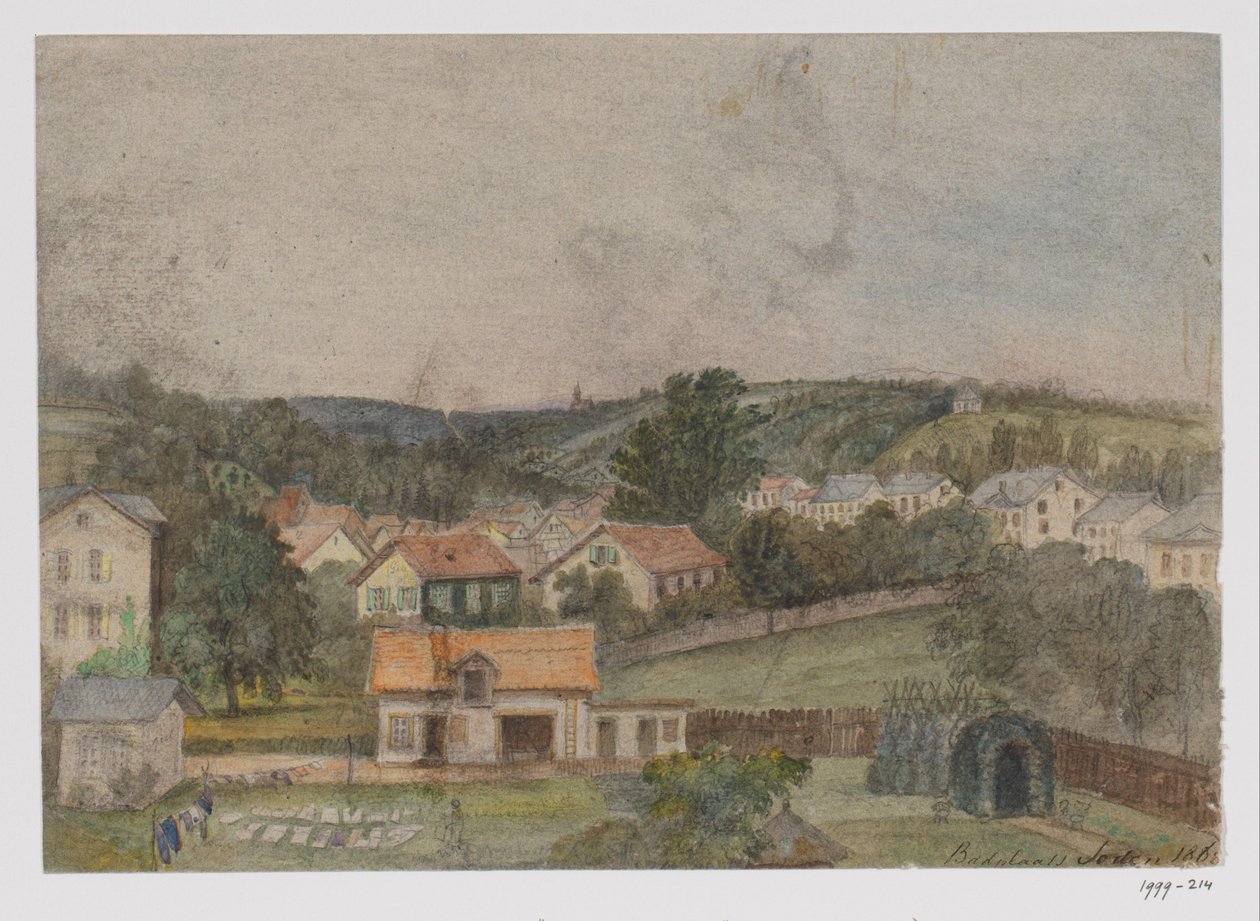 Gezicht op Soden-am-Taunus, Duitsland door Adrianus Johannes Bik