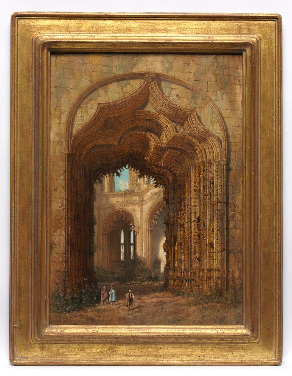Verwoeste Kerk door Adrien Dauzats
