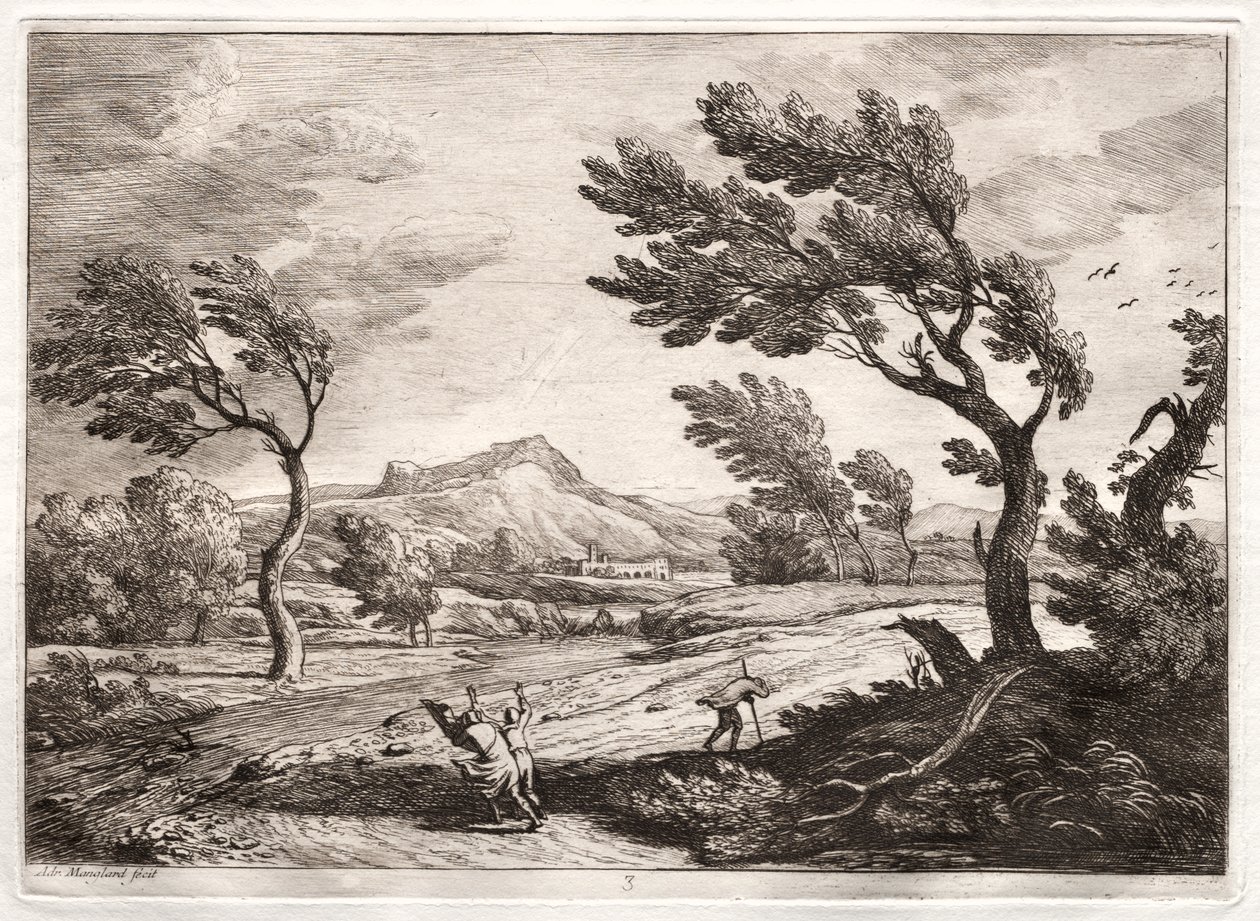 Landschap door Adrien Manglard