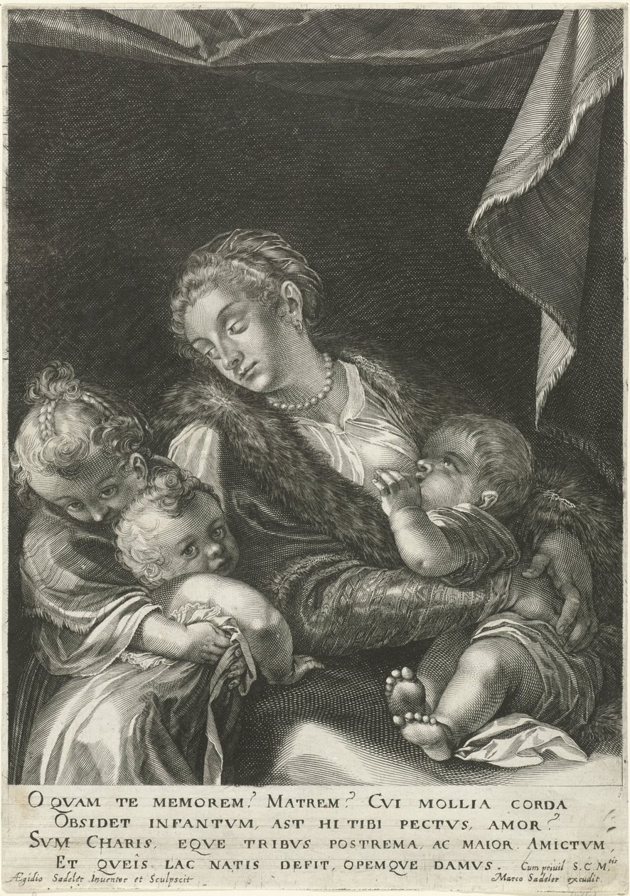 Liefde door Egidius  Sadeler (II)