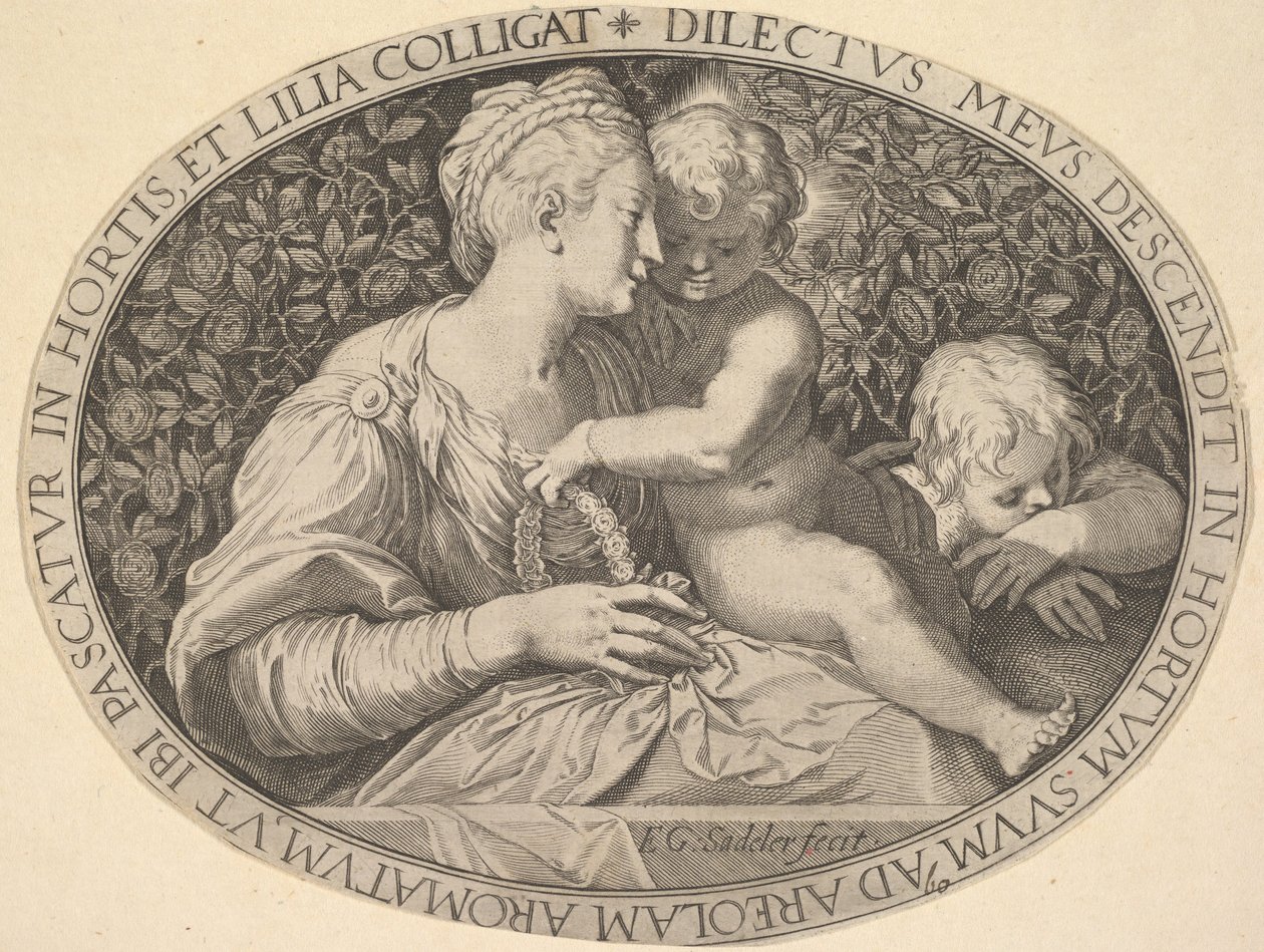 Madonna en Kind door Aegidius Sadeler II
