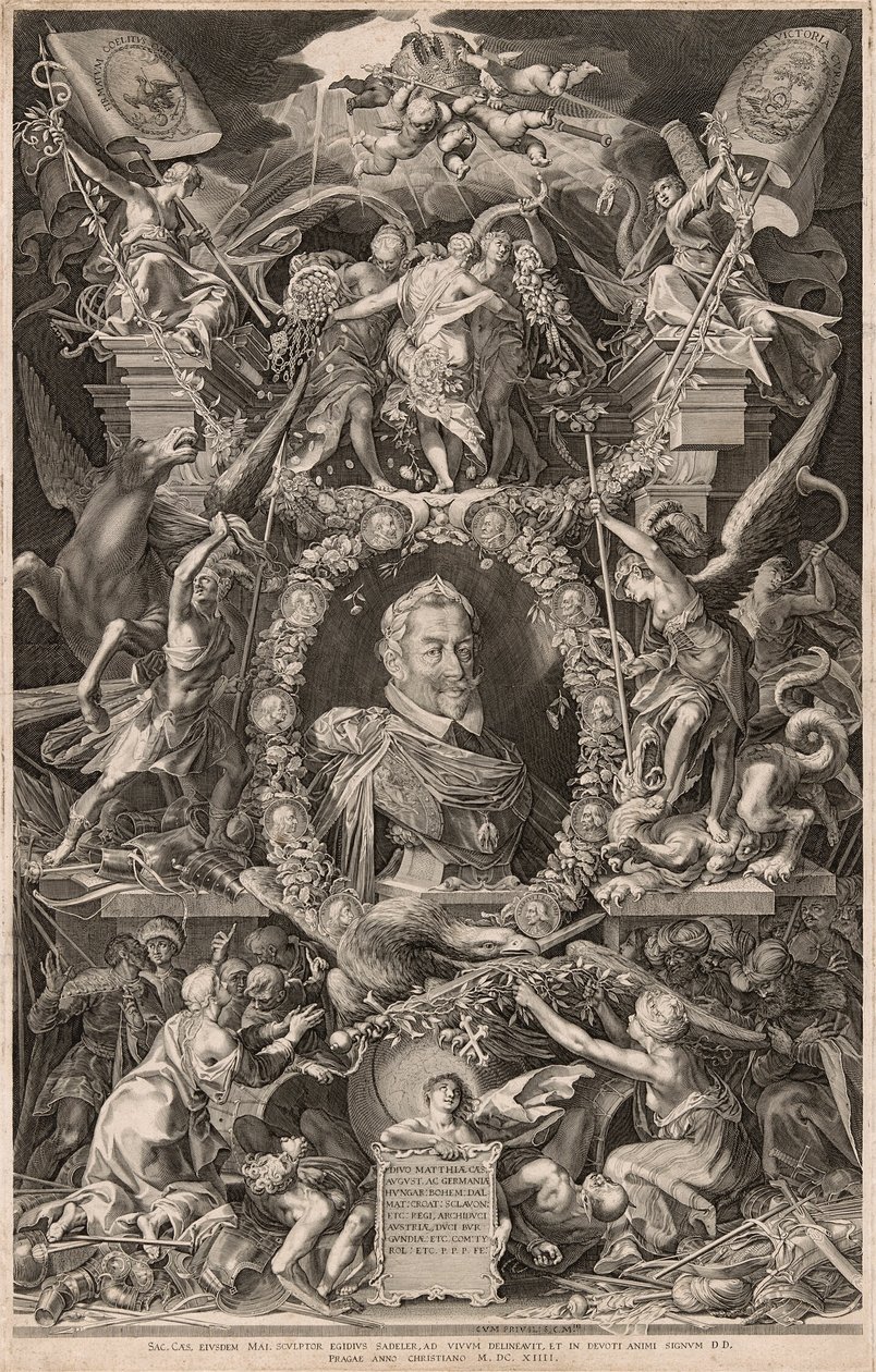 Portret van keizer Matthias door Aegidius Sadeler II