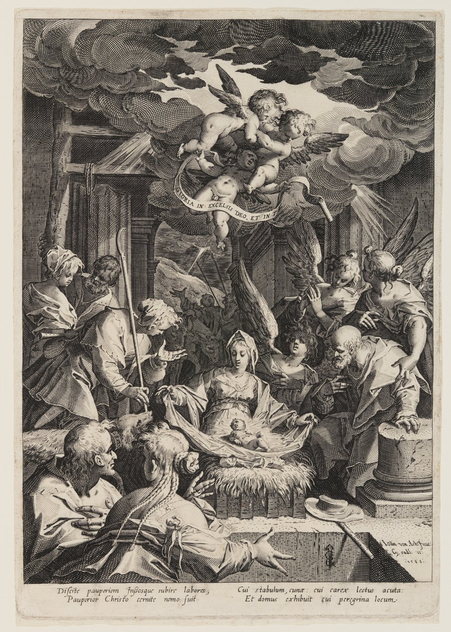De Geboorte door Aegidius Sadeler II