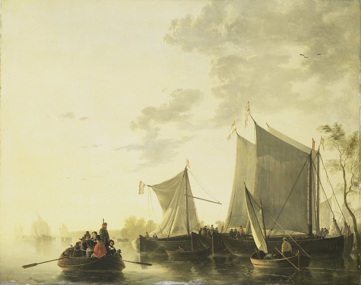 Riviergezicht door Aelbert Cuyp (copy after)