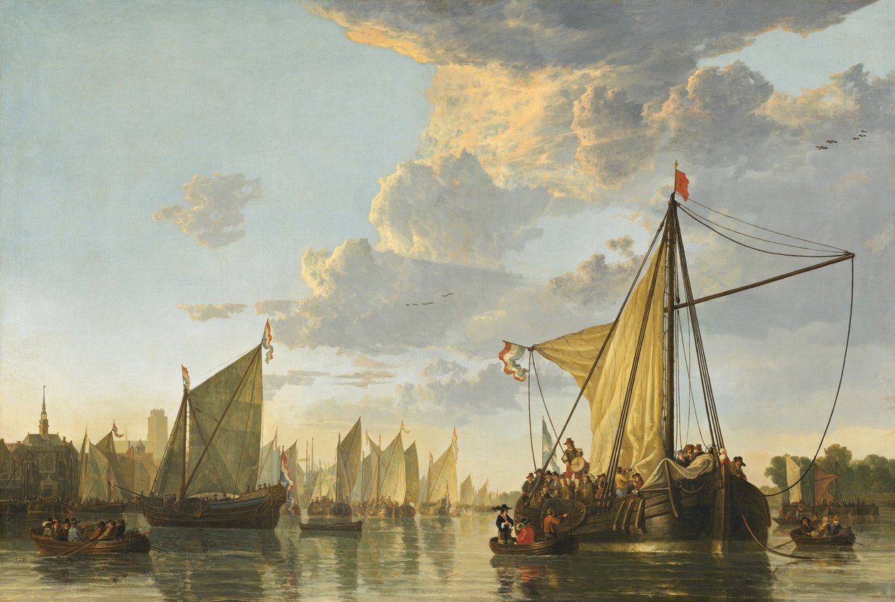 De Maas bij Dordrecht, c. 1650 door Aelbert Cuyp