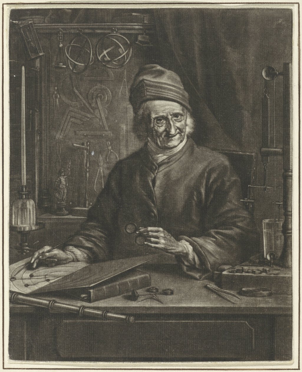 Portret van Arnold Marcel door Aert Schouman