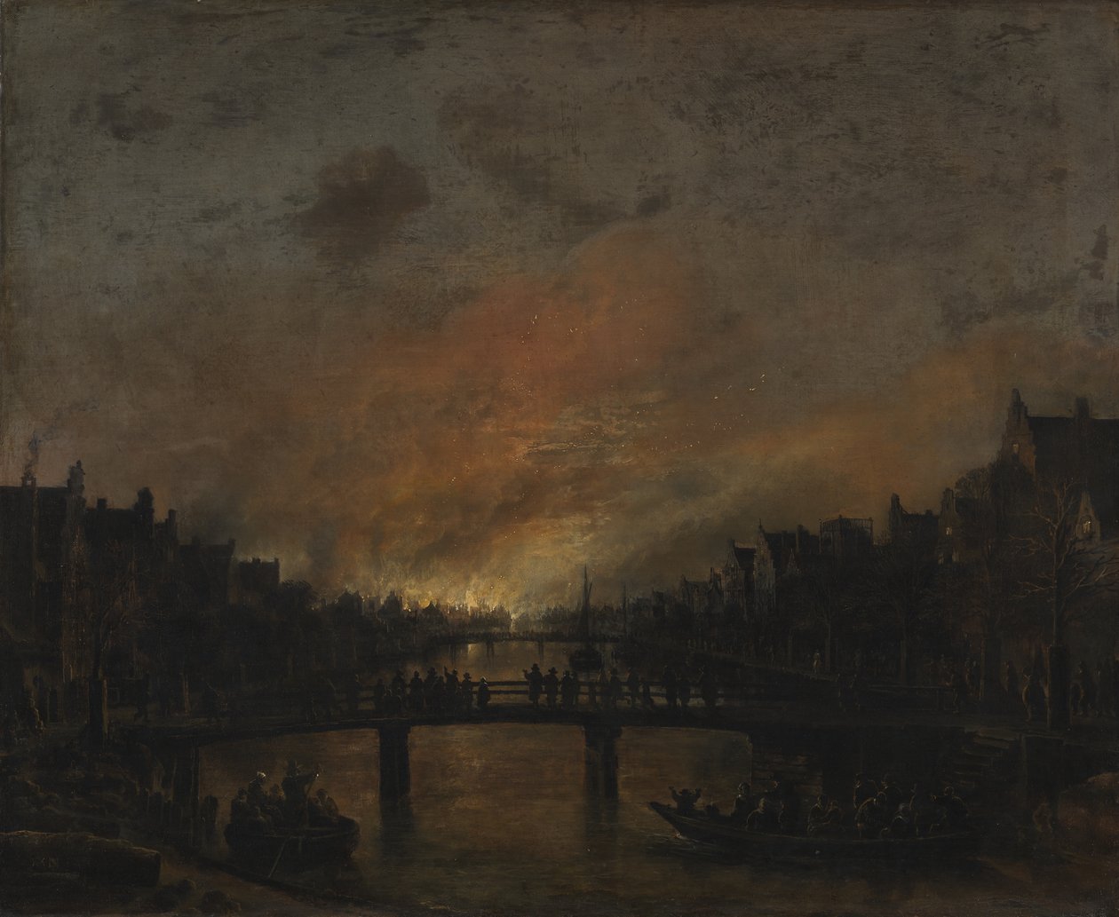 Brand in Amsterdam 